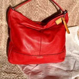 Coach leather bucket bag (hobo)